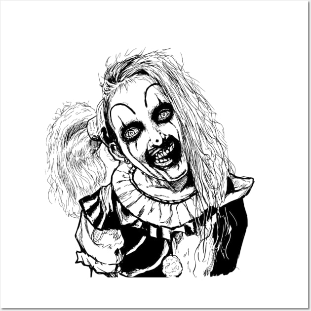 Terrifier 2- The little pale girl Wall Art by Brush-Master